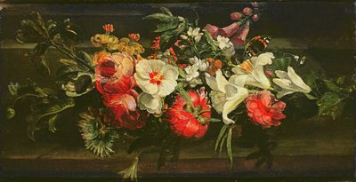 Still Life with Roses, Lilies and Other Flowers by Rachel Ruysch